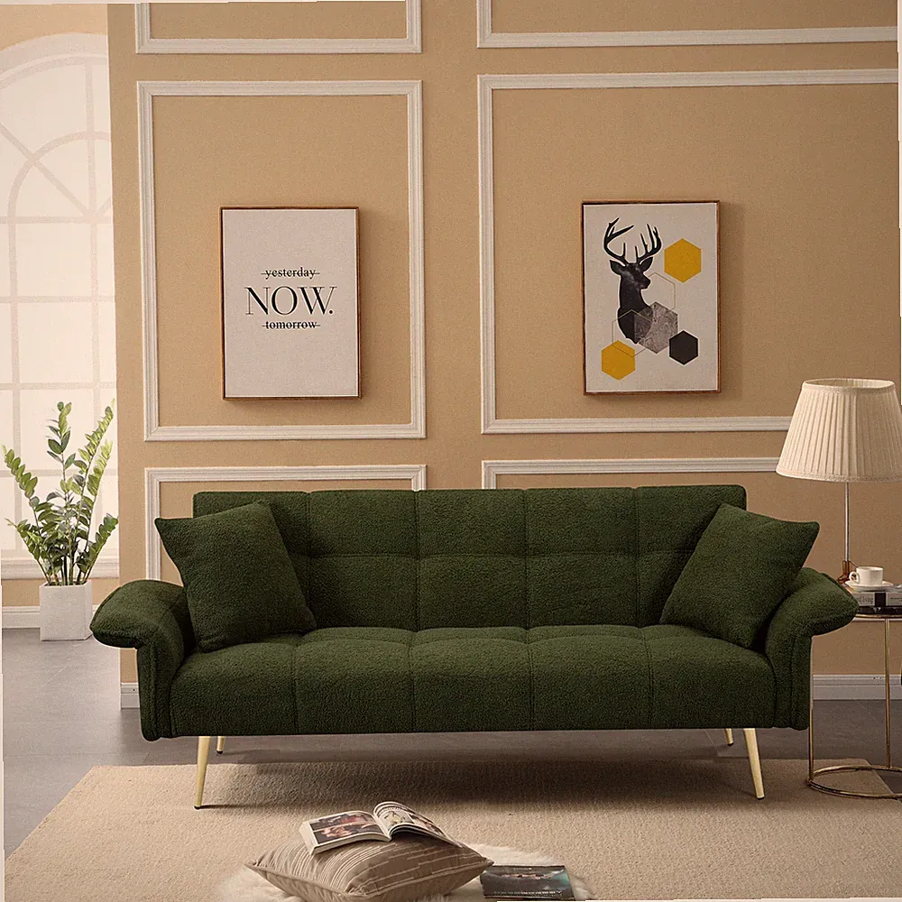 Convertible Sleeper Sofa Bed Futon Sofa Bed Loveseat Sofa Folding Recliner Couch