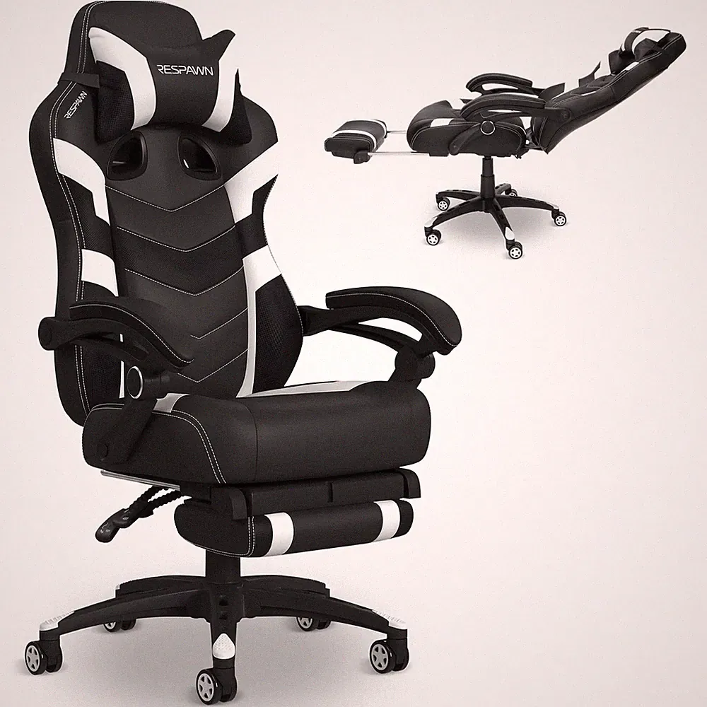 Gaming Chair Ergonomic Recliner Lumbar Support Footrest Green RSP-110V2 Respawn