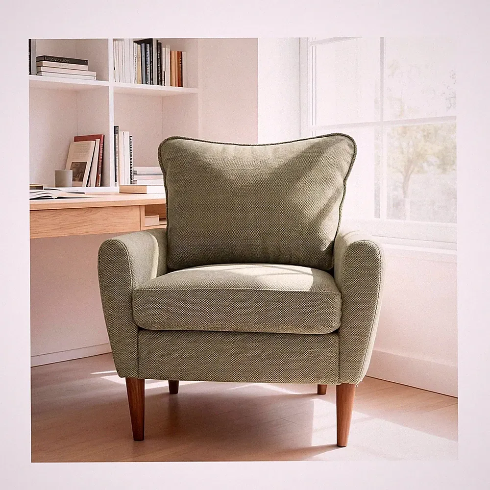 OLIXIS Comfy Accent Chair for Living Room Bedroom and Waiting Room, Upholster...