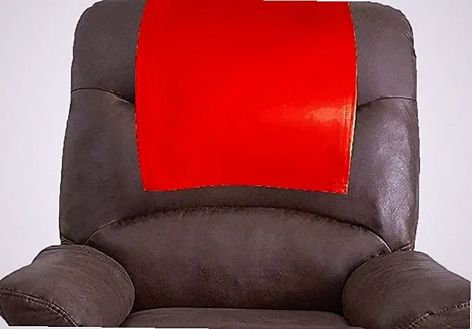 Recliner Headrest Cover Chair Protector Sofa Furniture Leather Slipcover Black 2