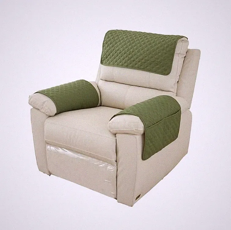 Sofa Headrest Cover Armrest Pad Recline Chair Sofa Armrest with Organizer Pocket