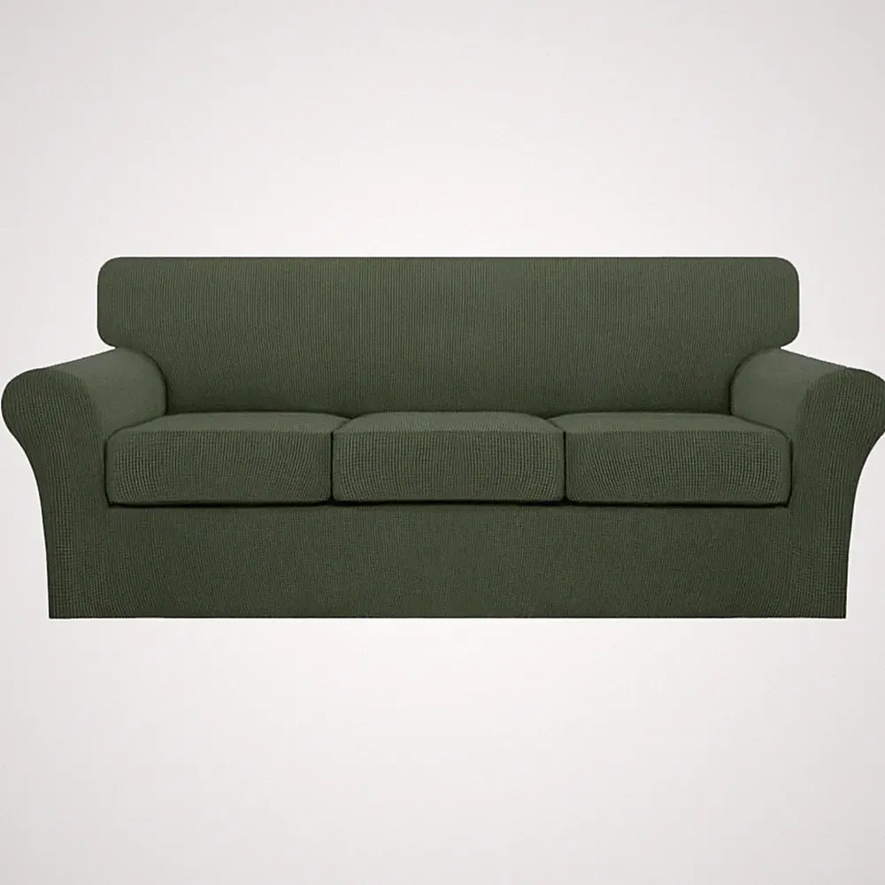 Stretchable Sofa Slipcover with Cushion Covers